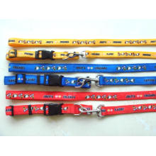 Impreso collar de perro de mascotas, perro leash